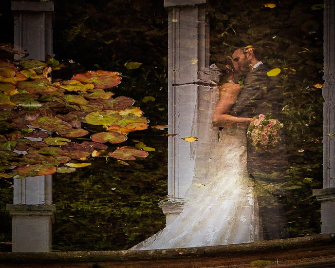 Rococo-Gardens-wedding_picture_reflection Rococo Gardens Wedding photograph reflection