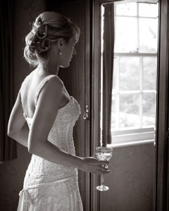 Bride getting ready