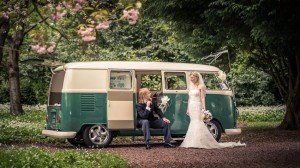 Eastwood Park Wedding Picture, Spilt screen camper van